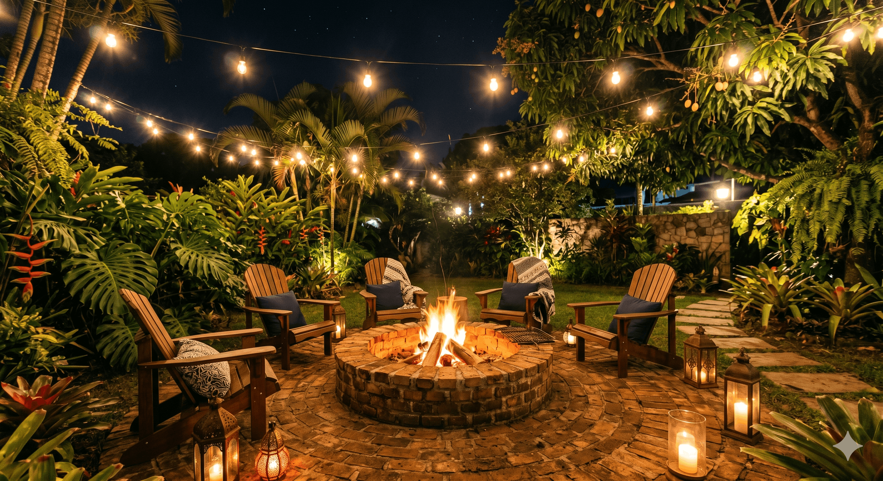 Jardim com Iluminação