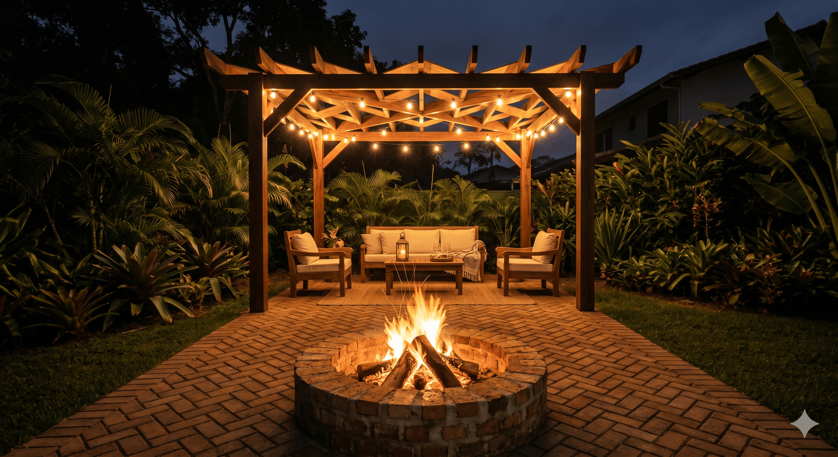 Com Pérgola ao Fundo